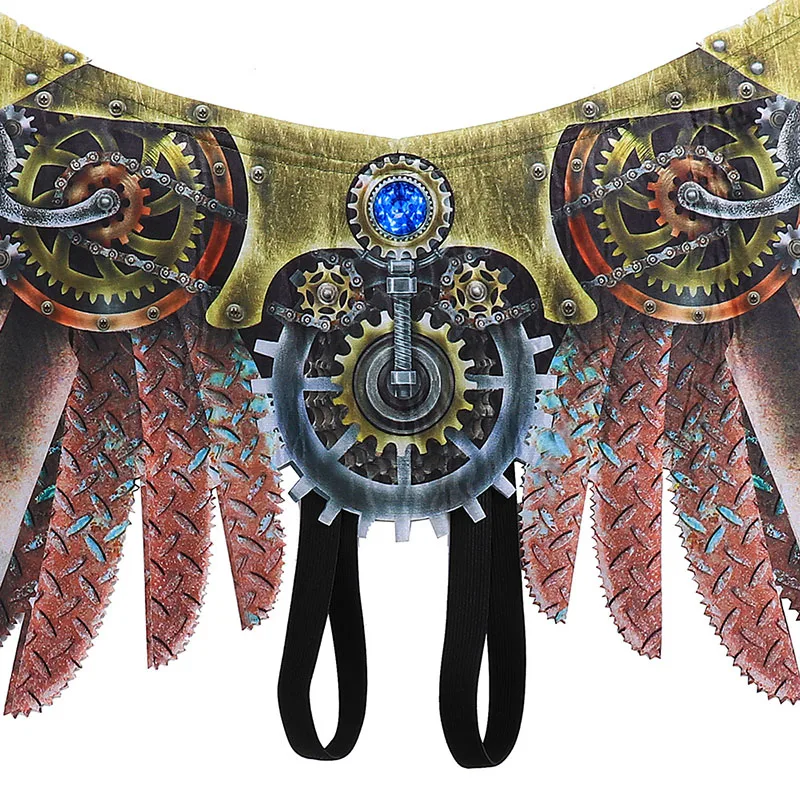 Halloween Punk Blade Wings Props Party Cosplay Man Steampunk Wings Accessories Adult Kids Christmas Carnival