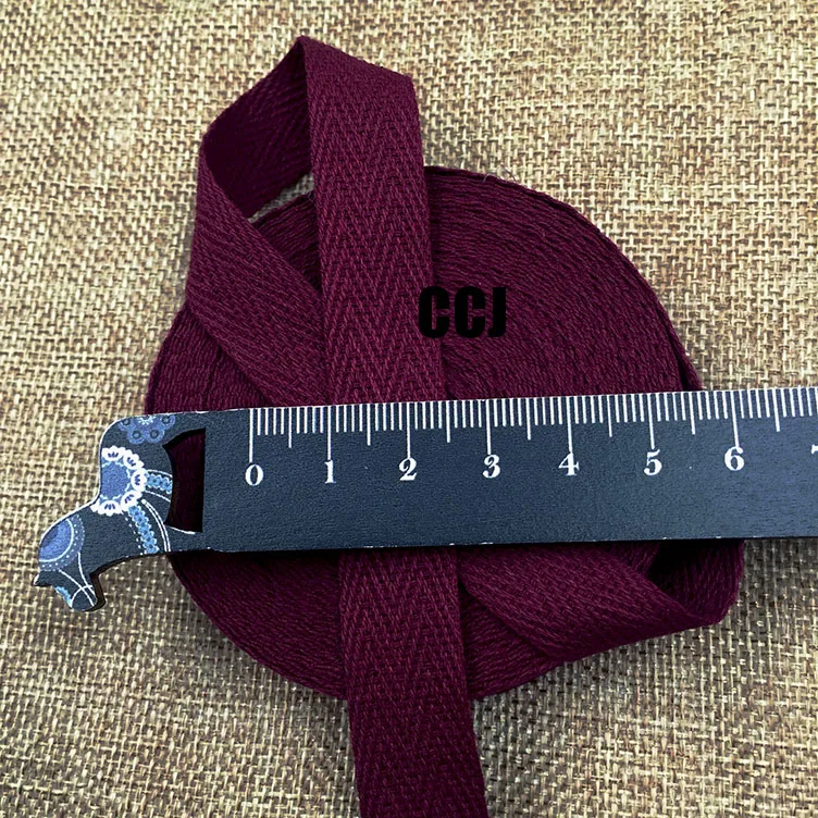 (15mm*50y/roll) herringbone/twill cotton tape/cotton webbing/Bias binding tape for Diy bag,craft projects