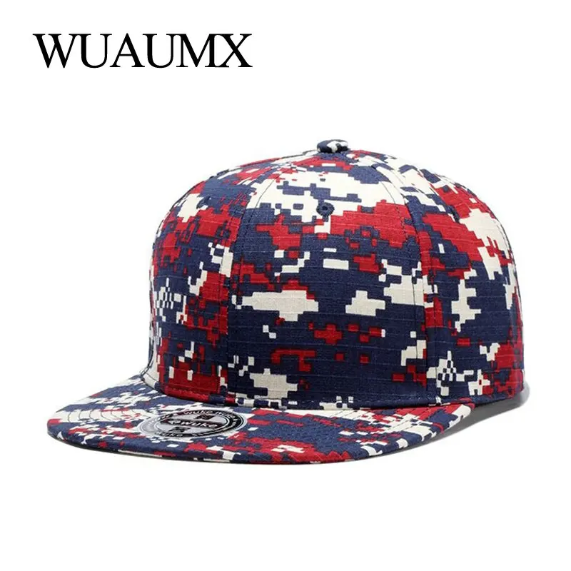 남성 위장 힙합 야구 모자, Touca Gorras Planas Casquette Chapeau 18 스타일, 5 패널 스냅백 모자, 여름