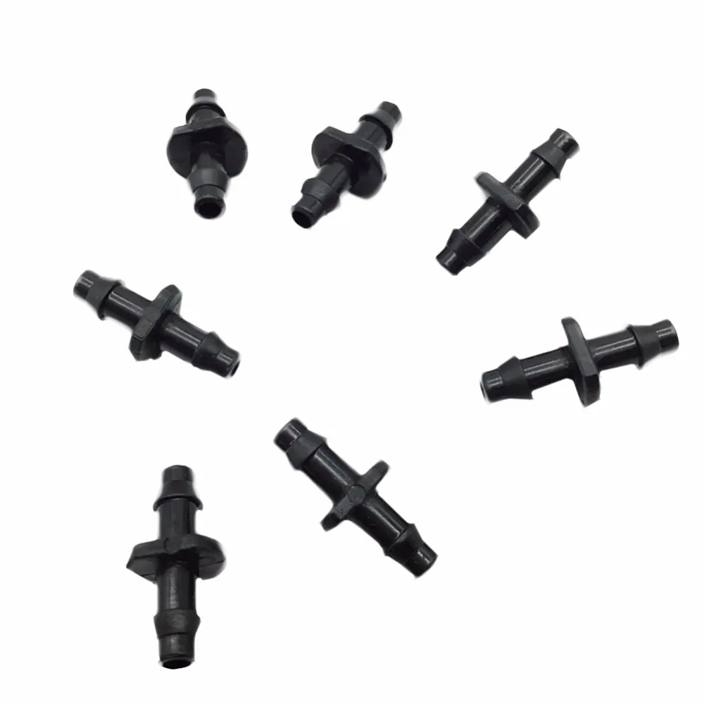 40 Pcs Water Connector Agricultural Irrigation Garden Lawn 1/4 \' Water Hose Connector Drip Irrigation System Connect 4/7mm Hose