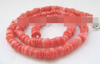 

lovers women good huij 004906 Beautiful 18" 8mm pink coral necklace - GP clasp