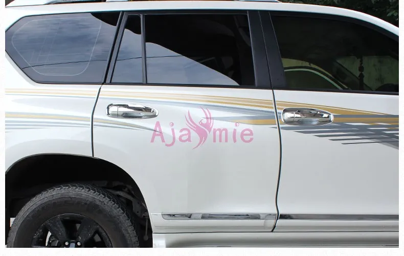Crash Barrier Rear Trunk Door Moulding Stripes White Color Bumper For Toyota Land Cruiser LC 200 100 FJ100 FJ200 Accessories