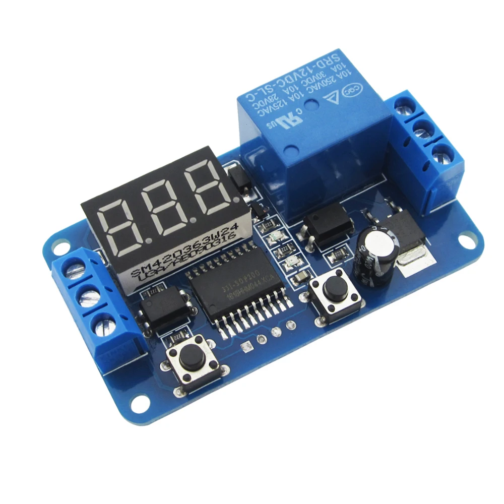 1PCS 12V Home Automation Delay Timer Control Switch Module Digital display LED