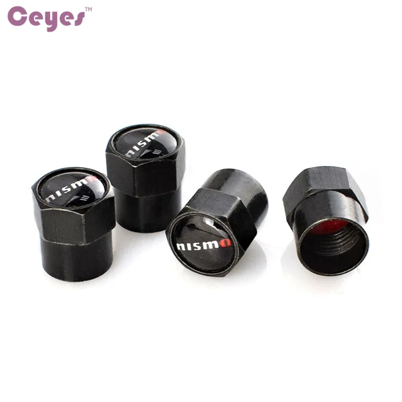 

Ceyes Car Styling Auto Valve Caps JDM Case For Nissan Qashqai Nismo Tiida Teana Skyline Juke X-trail Almera Car-Styling 4pcs/lot