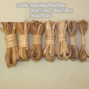 2 m echte Lederschnur, 2 3 4 5 6 8 10 12 20 mm, DIY -Armband Schwarzer Lederseildraht, Schmuckhersteller 12 Hauptverkaufsarm 12 Saiten - №9