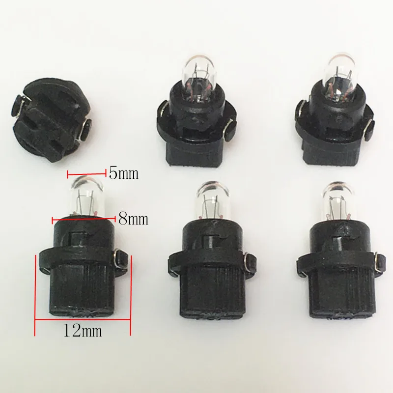 10 sztuk T5 286 przyrząd samochodowy miernik Gauge zamiennik światła żarówki lampy Amber 1.4W 12V żarówki