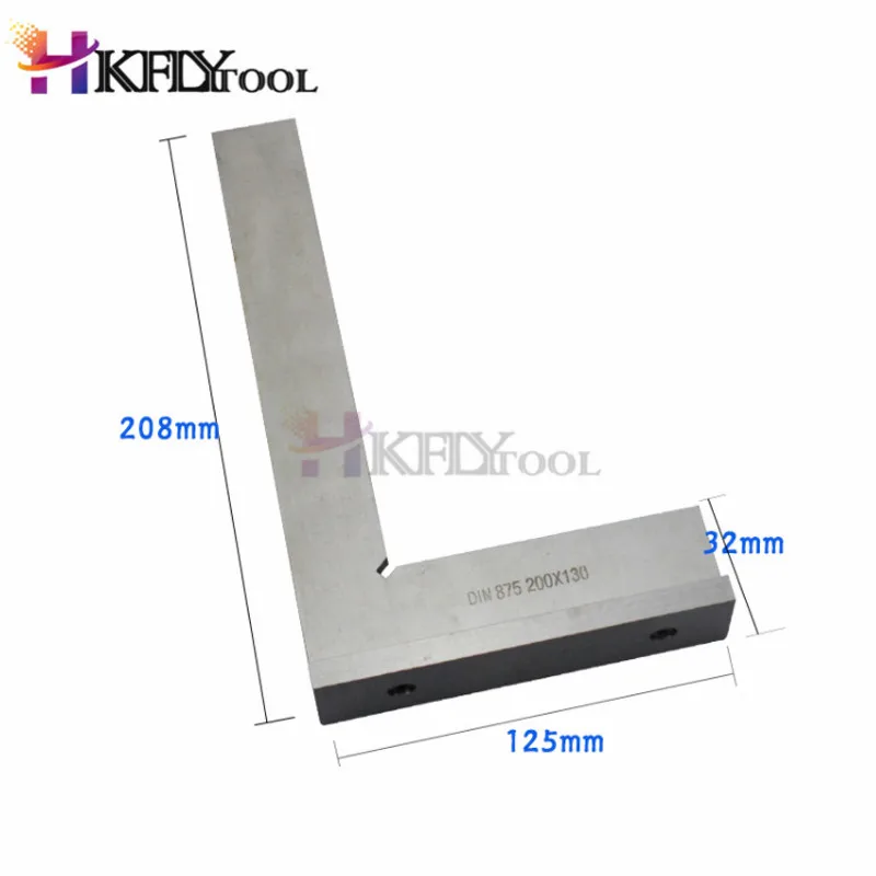 1 قطعة الصف صلابة عالية الكربون الصلب 90 درجة شقة حافة مربع مع واسعة قاعدة 90 درجة الصناعية واسعة قاعدة سكور 3 حجم #4