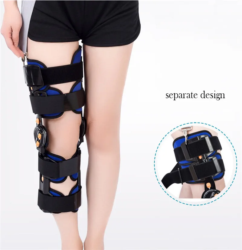 Knee Brace Support Adjustable Pain Medical Hinged Brace Knee Support Joint Orthosis Ligament Sport Injury Splint Sport Knee Pads