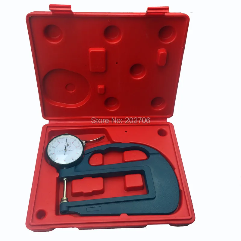 0-10mmx120mm Dial Thickness Gauge  10mm thickness meter with 120mm throat range thickness tester