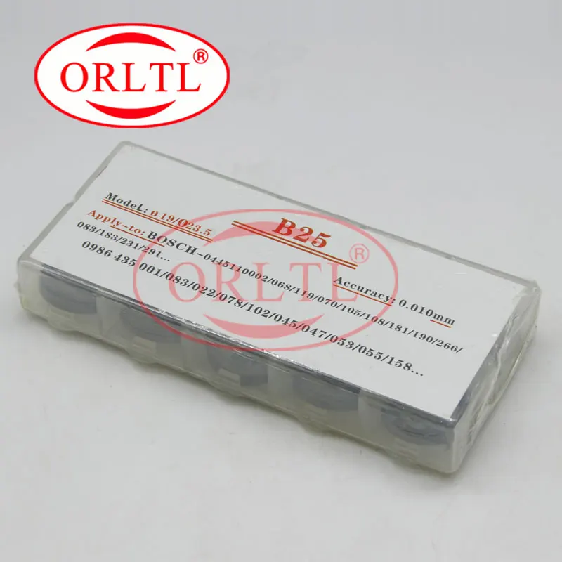 ORLTL Common Rail Injector Shim B25 （0.96mm-1.14mm）Used For Injection Car Parts Size ， Adjusting Washers Shims 50 Pieces / Box