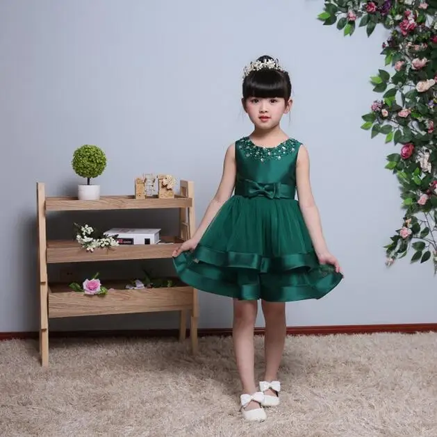 2 Layers Tulle Girls Dress With Vintage Floral Top Summer Party Wedding Special Occasi Princess kids dresses for girls clothes