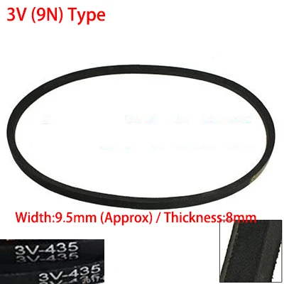 3V/9N 315/800mm 350/889mm 9.5mm Width 8mm Thickness Rubber Groove Machinery Drive Transmission Band Wedge Wrapped V Timing Belt