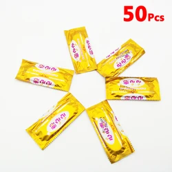 50 Pcs/Lots Ultra Thin Natural Latex Smooth Condoms For Men Penis Sleeve Rubber Safer Contraception Dick Adult Sex Product