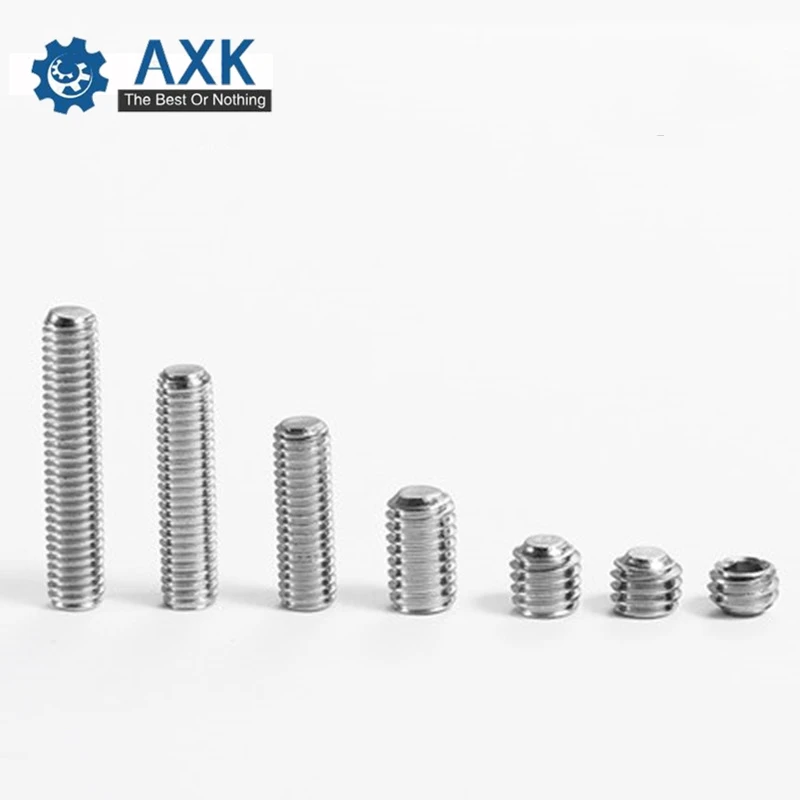 

Socket Set Screw Stainless Steel 100pcs/lot M4 M5 M6 Hex Din916 Stainlness High Quality Service Electrical With Cup Point