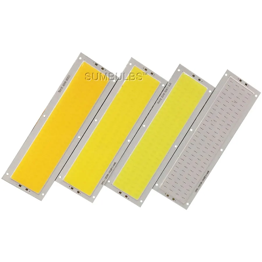 120x36MM 12W COB LED Strip Light Bulb Lamp DC 12V 1300LM Blue Warm Natural Cold White COB Matrix for DIY Work Lights