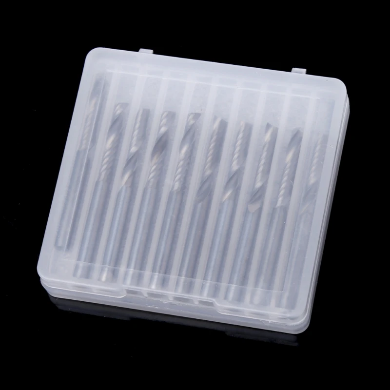 Imagem -04 - Fresa Carboneto para Ponta Nariz Plana Broca Roteador 10 Modos Polegadas com 17 mm para Dropshipping