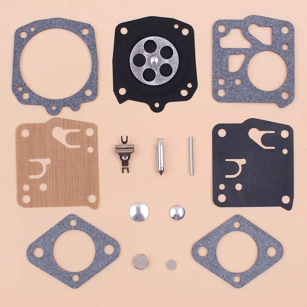 5Kit/مجموعة Carburettor Carb الحجاب الحاجز طقم تصليح ل Tillotson RK-23HS RK23HS Husqvarna 266 268 272 288 480 بالمنشار