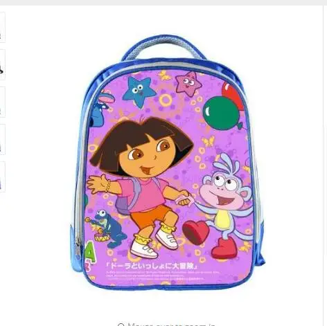 13 Inch Children School Bags 3D Cartoon Baby Bag Dora Schoolbag Cute Student Bagpack Girl Kindergarten Book Bag Mochila Infantil