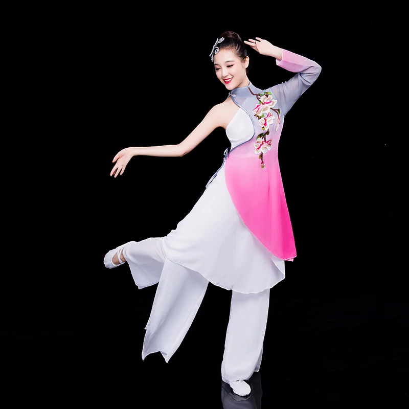 Chinese stijl folk stijl dames klassieke dans podium kostuums chinese kostuum hanfu dans kostuum