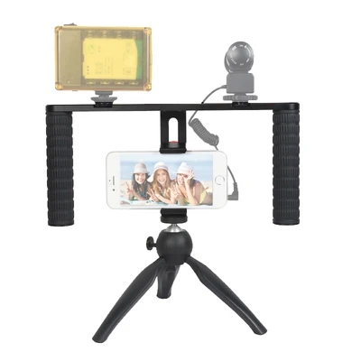 Video Handheld Stabilizer For Gopro Iphone rabbit cage Cell Phone Holder and 1/4