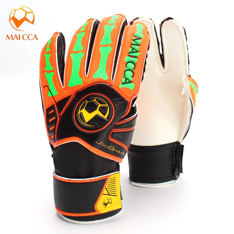 Anti-skid Finger-Save Child Goalkeeper Gloves for Goalie Beginners