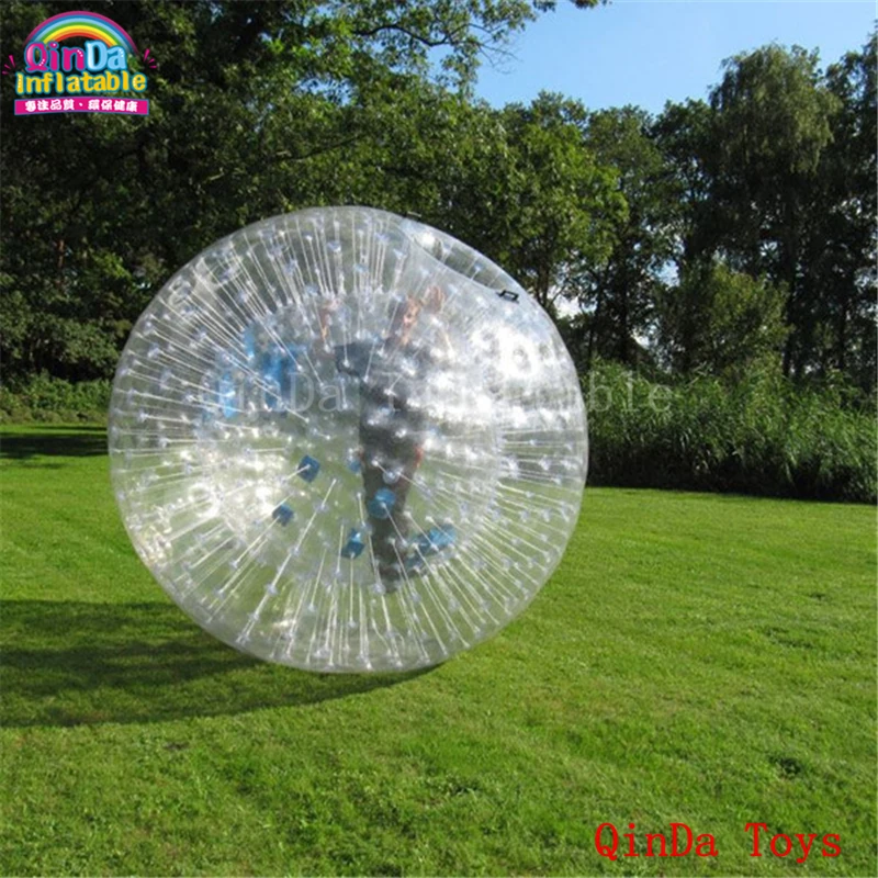 Cheap Rolling Down A Hill Inside A Giant Inflatable Ball,transparent Inflatable Zorb Ball With Free Air Pump