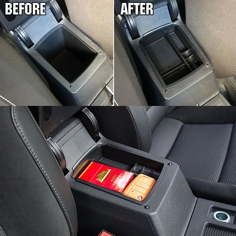 Fit For Volkswagen Vw Golf 7 Mk7 2013 2014 -2017 Armrest Arm Rest Storage Box Center Console Compartment Glove Tray Organiser