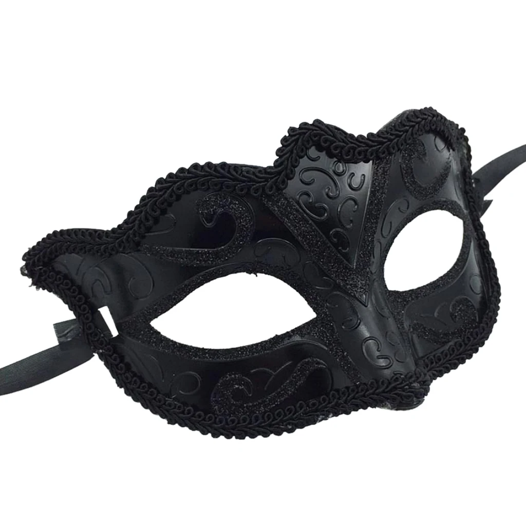 Masques qualifiée aux noirs pour hommes et femmes, masque de balle Tim Ade, masque pour les yeux de fête vénitienne, nouvelle robe de paupières de carnaval, décor de fête costumée, offres spéciales, 1PC