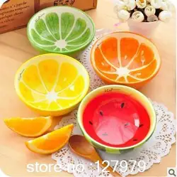 On sale! creative bowl  lovely hand painted fruit bowl  watermelon  ceramic bowl  Cartoon tableware  flatware 4 styles optional~