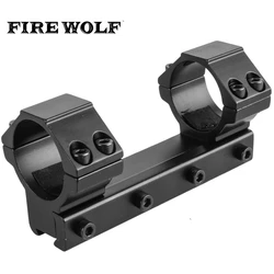 Lobo De Fogo 30Mm Uma Pea Baixo Perfil De Encaixe Escopo Anis Adaptador W 11Mm Longo 100Mm Rifles Pistola Airsoft Caa Caza