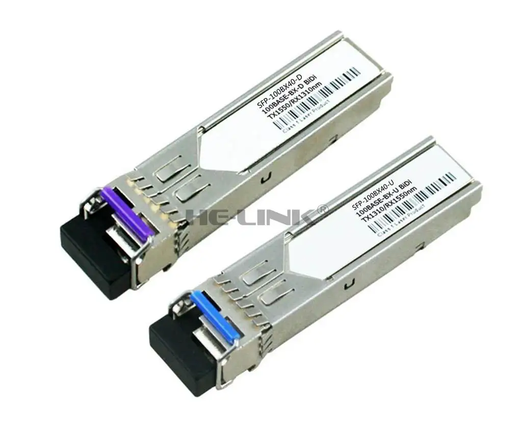 

LODFIBER SFP-100BX40-U/SFP-100BX40-D HPE Compatible 100M 1310/1550nm BiDi 40km Transceiver