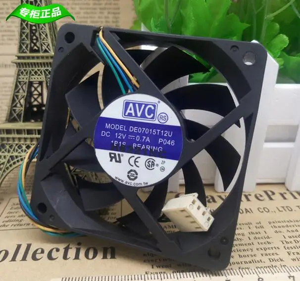 

Original DE07015T12U AVC 7015 12V 0.7A 70*70*15MM 4 wire PWM speed control CPU fan