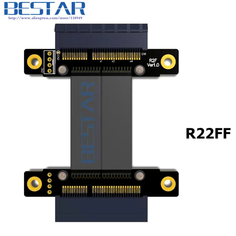 الناهض PCI-Express PCI-E 3.0x1x4x8x16 ذكر إلى ذكر بطاقة الرسومات تمديد الناهض PCIe أنثى إلى أنثى كابل الشريط 5- 60 سنتيمتر