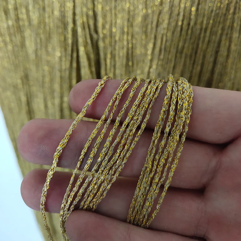 Beatiful 1Yards  Gold Silk Lace Fringe Trim Tassel 20-100CM Wide Fringe Trimming Dress Stage Clothes Accessories Tassel Fringe