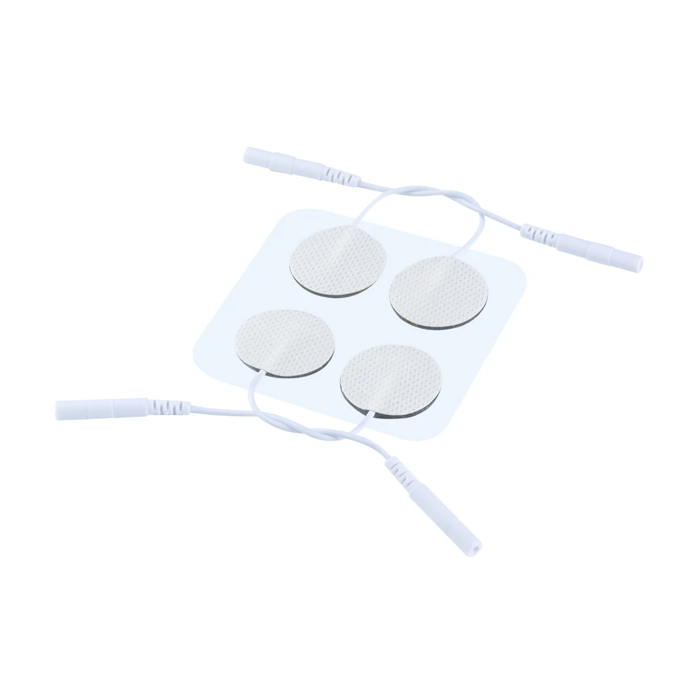 10 Pairs TENS Electrodes Pads Size Diameter 2.5cm With Plug Hole 2.0mm For TENS/EMS Machines