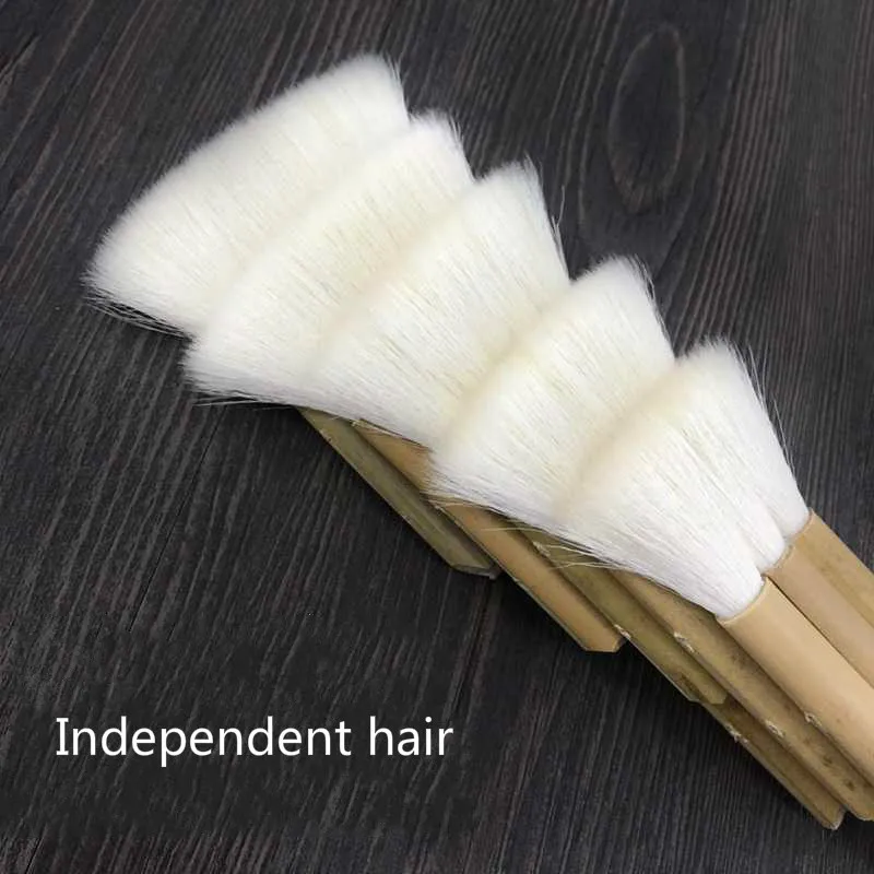 Wool Brush Bamboo Rod Independent Hair Thickening Bottom Watercolor Gouache Oil painting Brushes Set Art Supplies