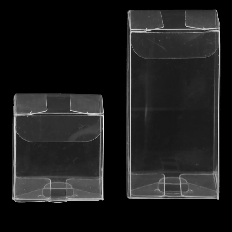 50pcs  Transparent Boxes Wedding Favor Party Event Decoration Clear Gift Candy Box Square PVC Chocolate Bags