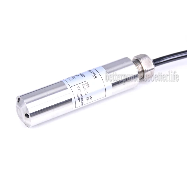 Free Shipping Throw-in Type 0-5mH2O 6m Cable Level Transmitter,Level Transducer,Level Sensor