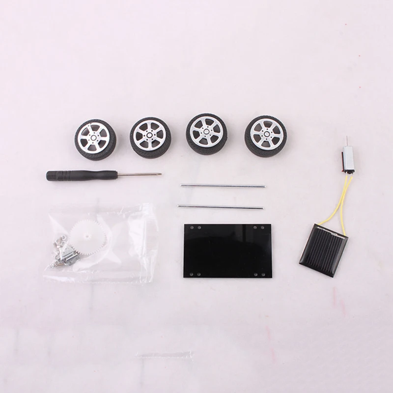 1 kits de carro crianças diy brinquedo solar de energia educacional novidade robôs para criança menino presente aniversário
