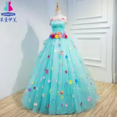 luxury flower carnival venice gown cosplay wonderland medieval dress Renaissance gown queen Victoria Belle Ball can customs size