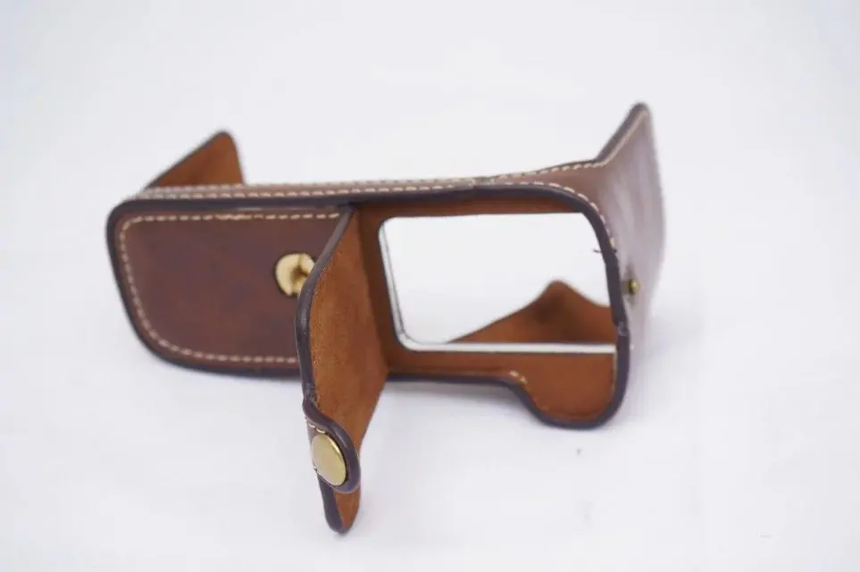 Bolsa para cámara, funda de medio cuerpo para canon 200D, cubierta inferior, Funda de cuero PU con apertura de batería