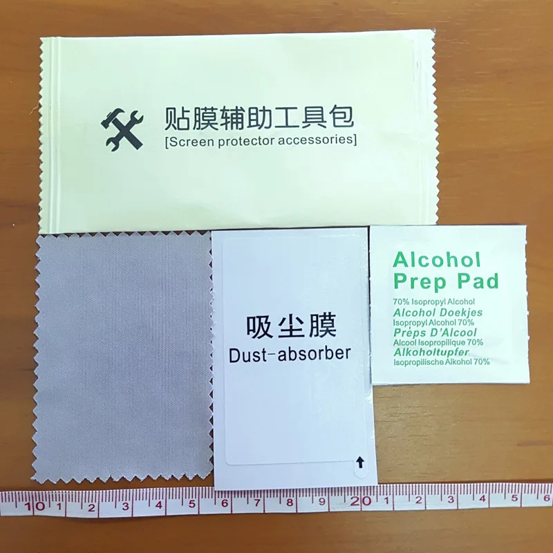 Salviette umidificate e asciutte Panno per la pulizia per la protezione dello schermo in vetro temperato Carte per la rimozione della polvere per schermi LCD dell'obiettivo della fotocamera Telefono cellulare