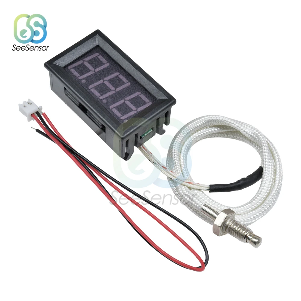 XH-B310 B310 LED Digital Thermometer 12V Temperature Meter K-type M6 Thermocouple Tester -30~800C