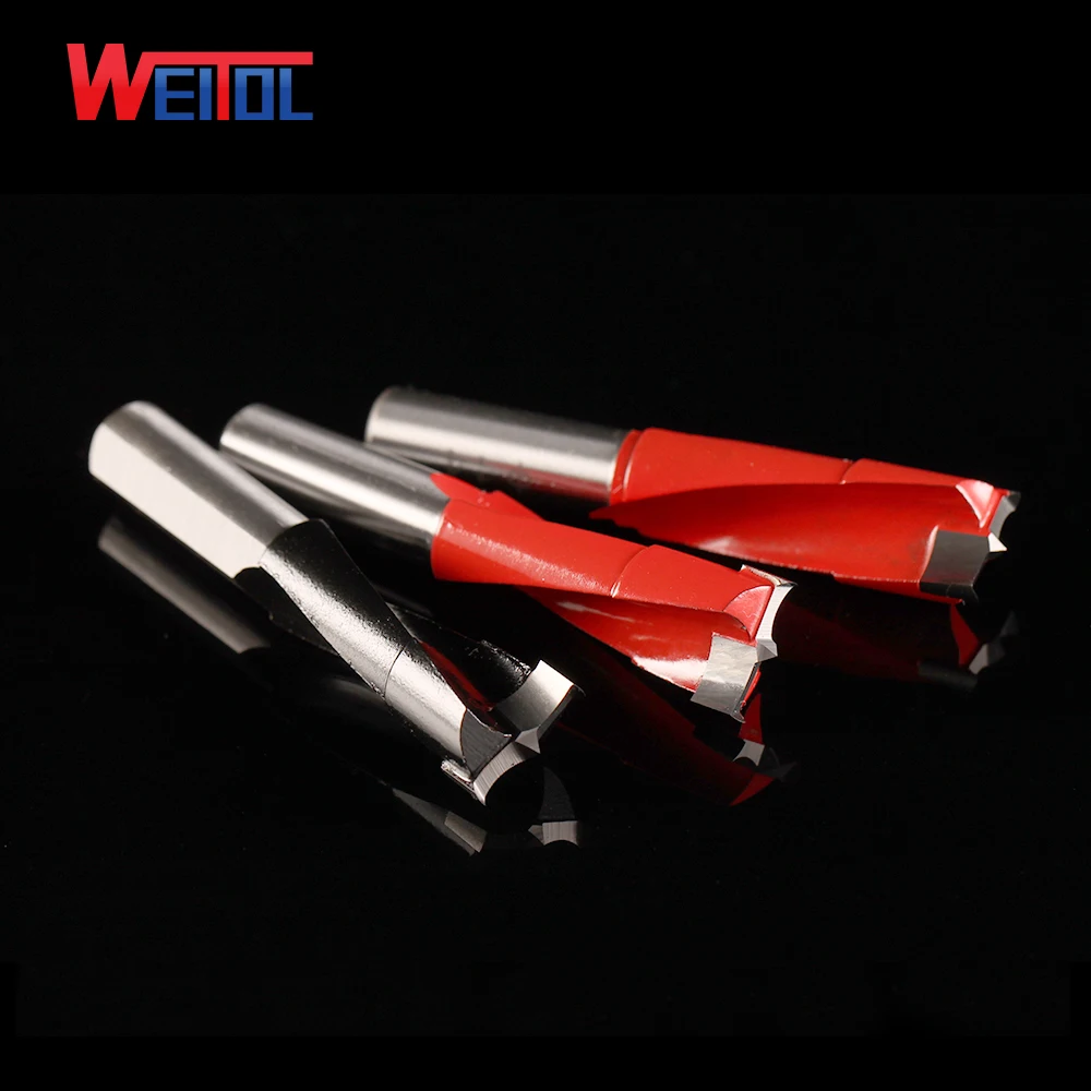 Weitol 1 pcs router bit for wood Carbide end mill Woodworking row drilling for boring machine Gang drills for wood