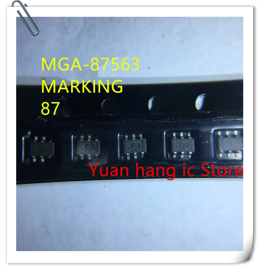 

10pcs 100% new and orginal MGA-87563-TR1G MGA-87563 MGA87563 MARKING 87 SOT-363 IC