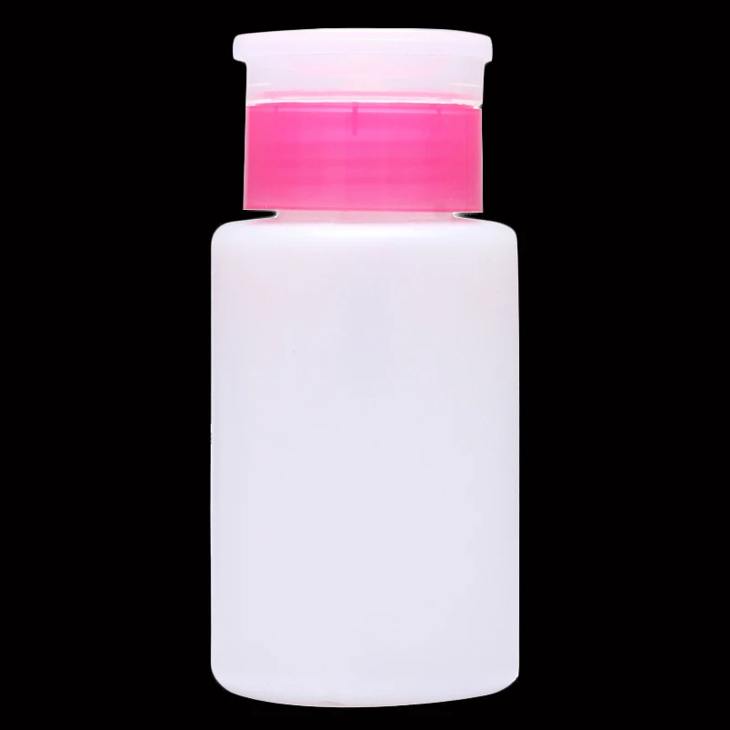 Top Qualität 150ML Rosa Leere Pumpe Flüssigkeit Alkohol Presse Nagellack Entferner Reiniger Flasche Dispenser Machen Up Nachfüllbar Container