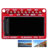 OPEN-SMART 0.96 inch IPS TFT LCD 160x80 Display with MicroSD Card Socket Breakout Board Module 3.3V 5V Compatible for Arduino