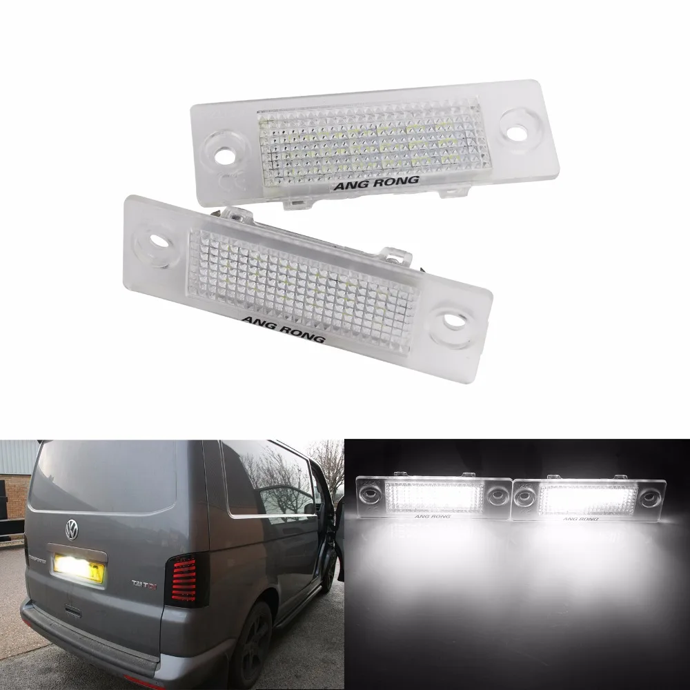 ANGRONG LED License Number Plate Light For VW Caddy III Box/Estate 2004-15 For Skoda Superb MK1 3U (B5) 2002-08 (CA239)