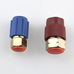 2 Pieces High/Low Adjustable R12 to R134A Quick Coupler Connector Adapter 3/8 HV Set coupleur rapide Auto Repl ement Parts