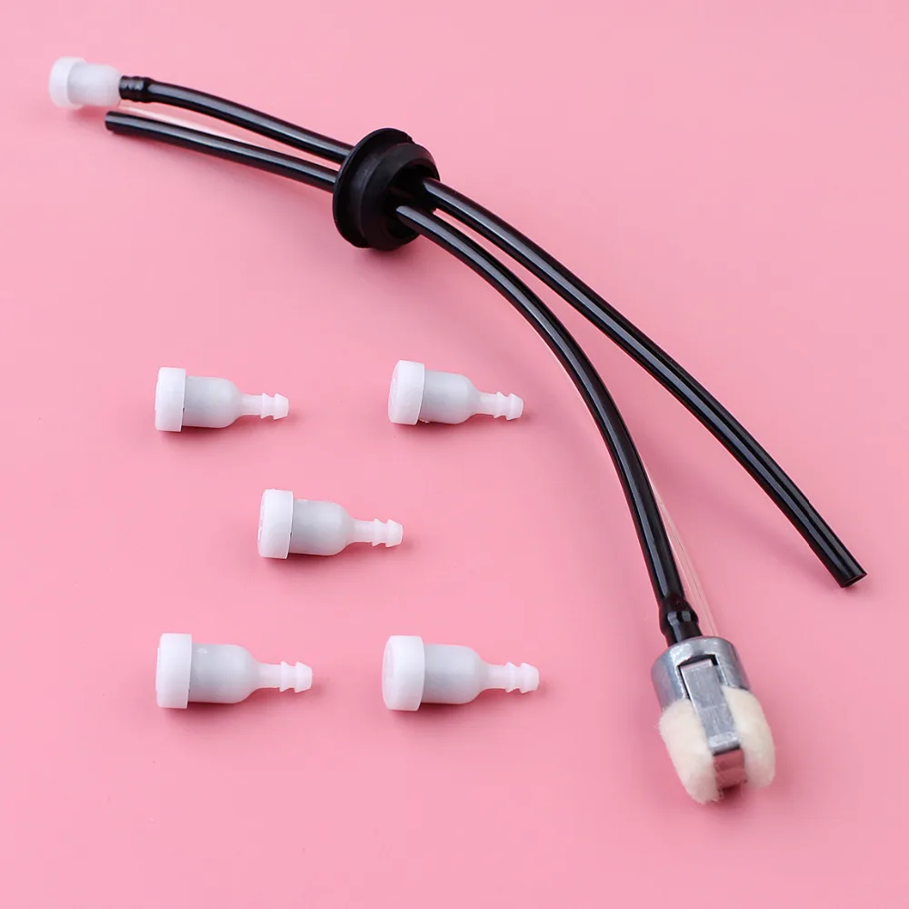 Kit de arandelas de línea de combustible de 3 orificios con 5 orificios, ventilación del tanque de combustible para Echo GT-200, GT-200, SRM-2100, SRM-210, recortadora, accesorios